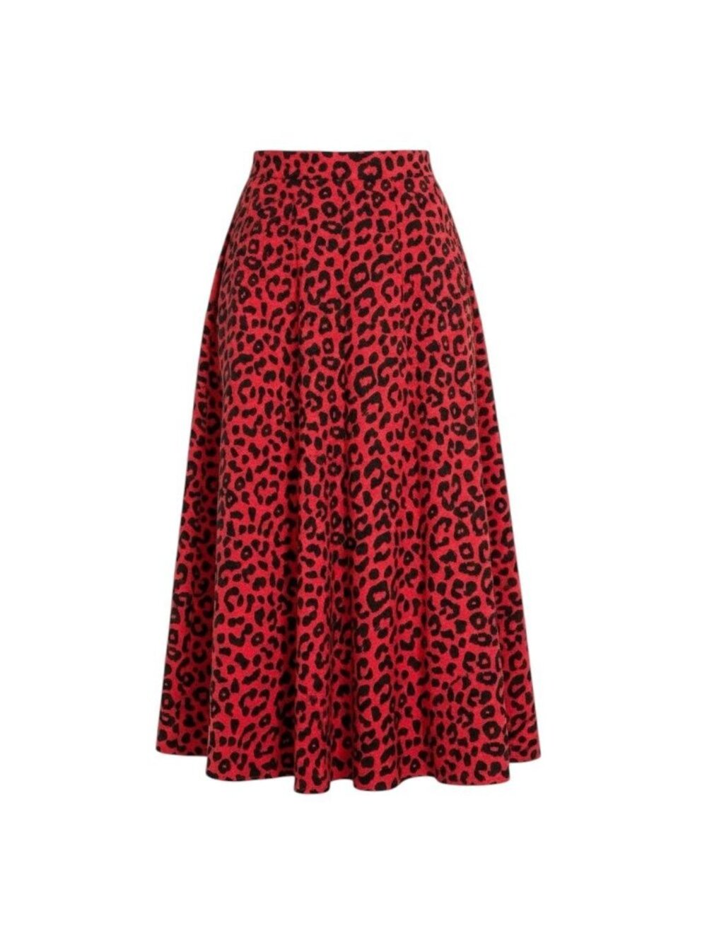 Gucci Ai3 Leopard Print Tucked Skirt Knit
